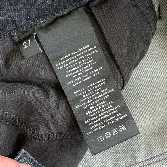 J BRAND Selena Mid-Rise Bootcut Black Stretch Denim Cropped Capri - Picture 9 of 16